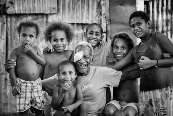 Grandfather and Family Vanuatu