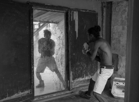 Shadow Boxing in Mirror