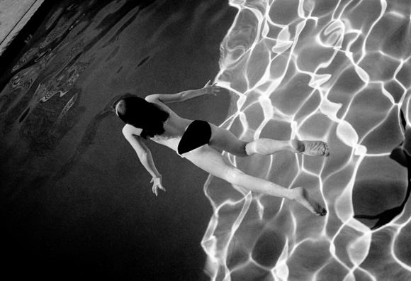girl in pool