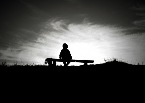 Boy alone