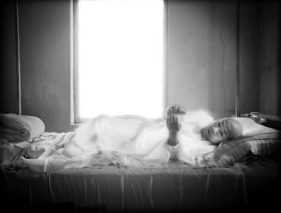 Dying Abbess Bestowing Blessing, Mandalay, Myanmar 2016