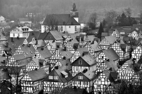 Black and White Village 