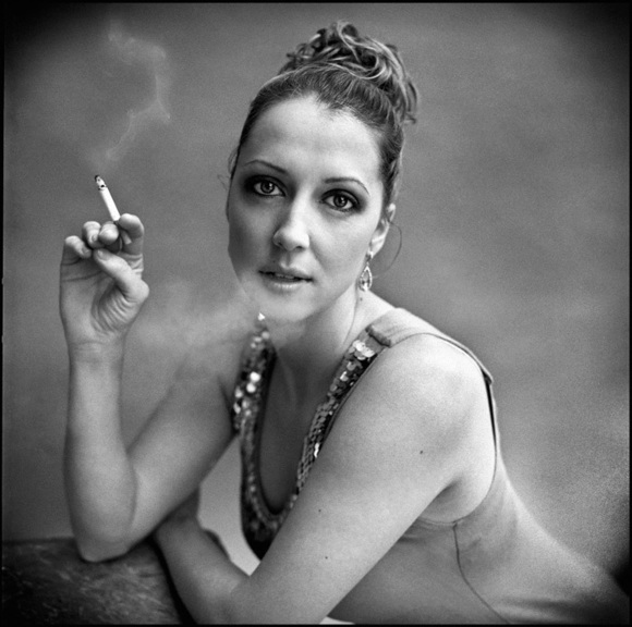 Esther smoking