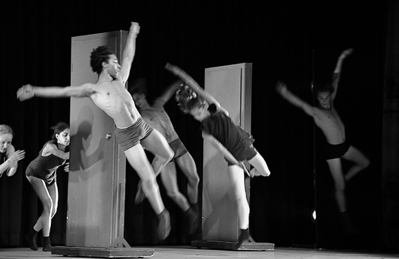 Flying ballet dancers