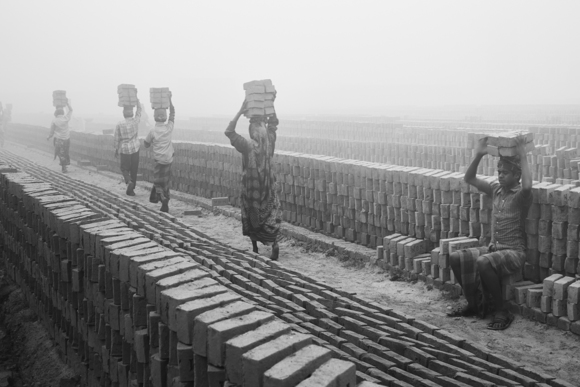 Brickyard in Dhaka