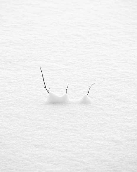 snow on the lake