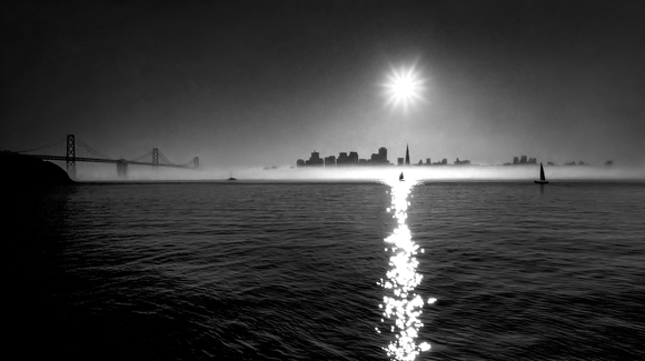 San Francisco & Oakland Bay Bridge 1985