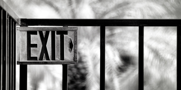 exit right