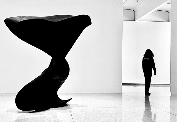 Man and Sculpture
