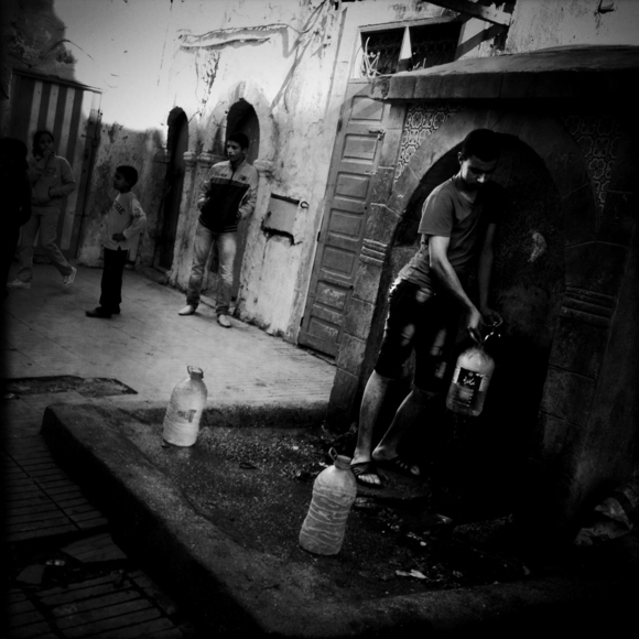 A the water tap