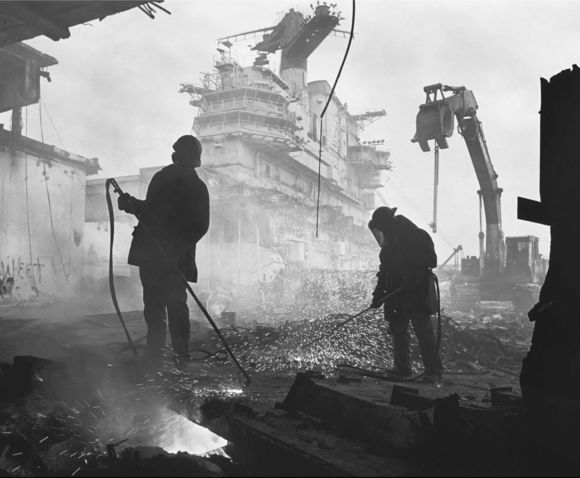 Shipbreaking the USS Coral Sea, scrapping the Cold War fleet