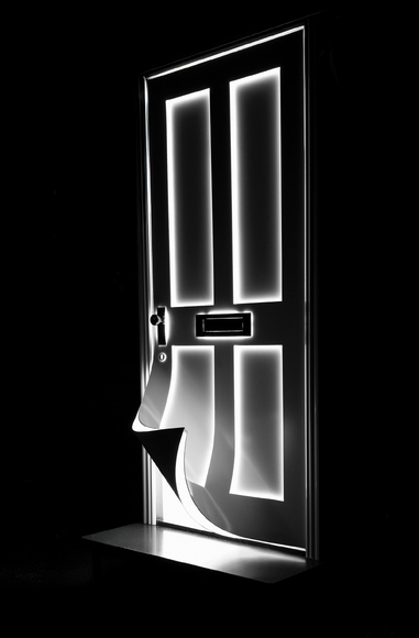 Glowing door