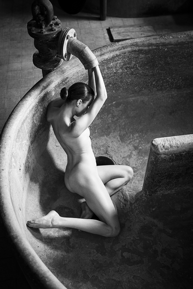 in the tub
