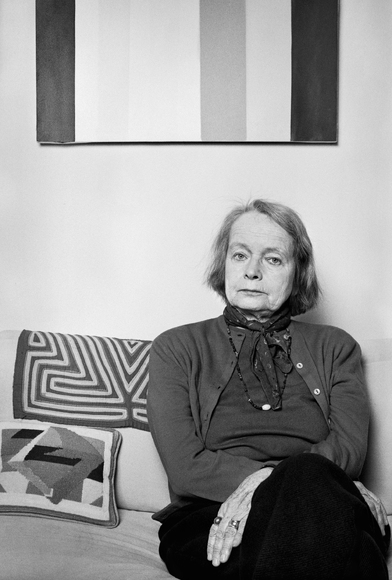 Betty Parsons in her home, 1977