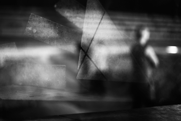 The back to the wall against