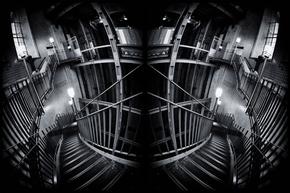 Abstract Elbtunnel Stairs