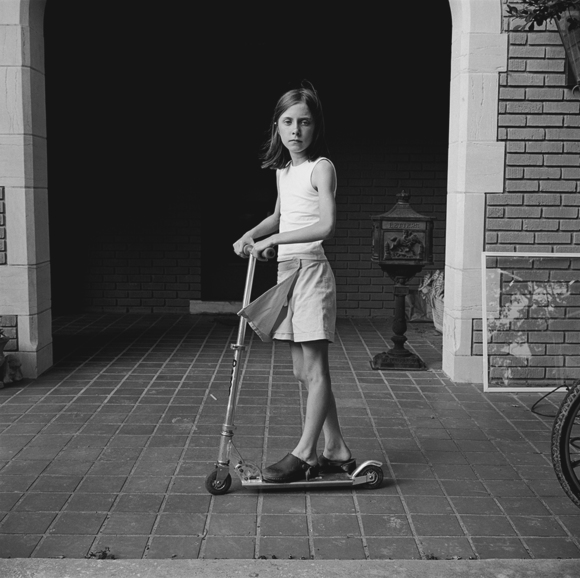 Sara with scooter