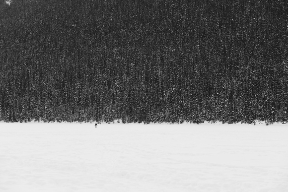 Lone Walker at Lake Louise Lone Walker at Lake Louise