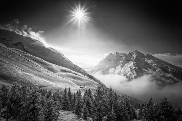 Sunrise in  France Alps Sunrise in  France Alps