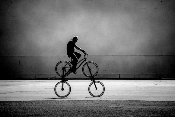 Man on Quadricycle