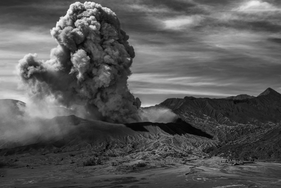 Volcanic Eruption of Mt Bromo
