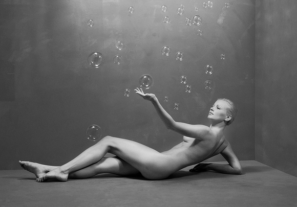 Nude with Bubbles