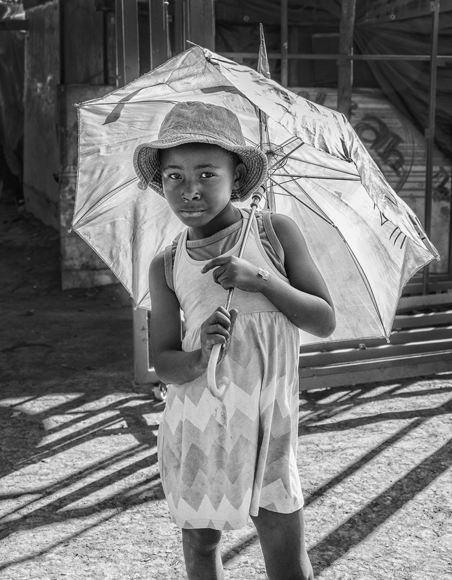 Girl with parasol, 2017