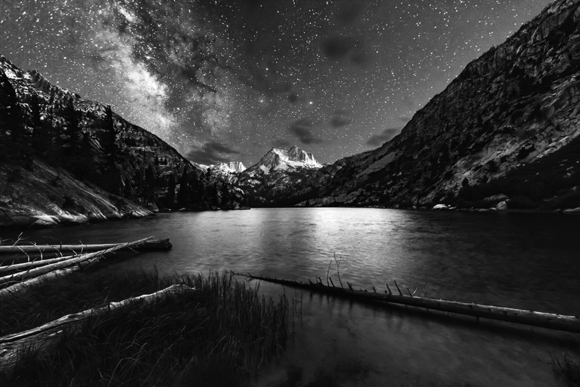 The Milky Way rises over Barney Lake