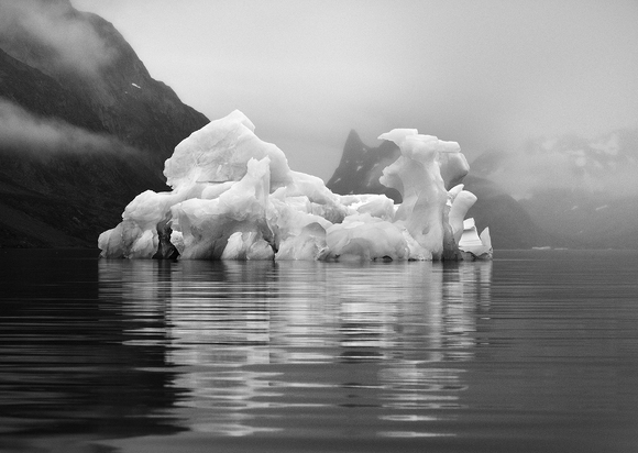 Blue Iceberg In Fog Greenland 7022 Blue Iceberg In Fog Greenland 7022
