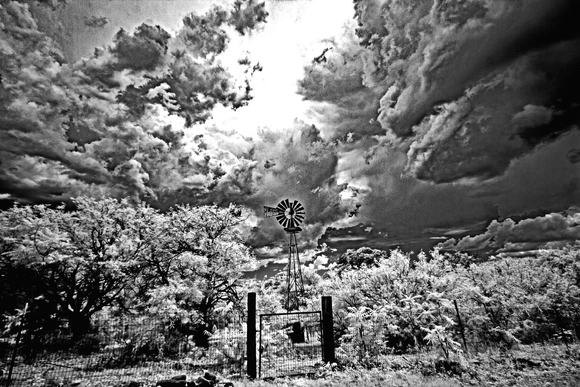 Windmill Surrounded By Storm Windmill Surrounded By Storm