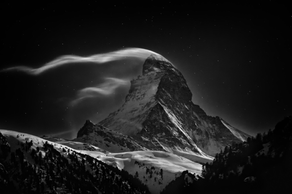 Matterhorn: Night Clouds #3