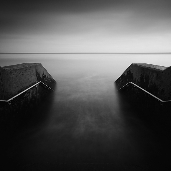 Scarborough. Sky, Sea, Railing Scarborough. Sky, Sea, Railing