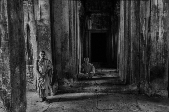 Novice Monks, Angkor Complex, Cambodia (1)