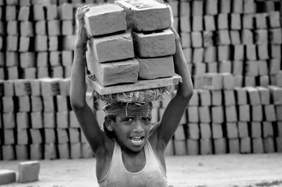Boy Carrying Bricks, Bangladesh