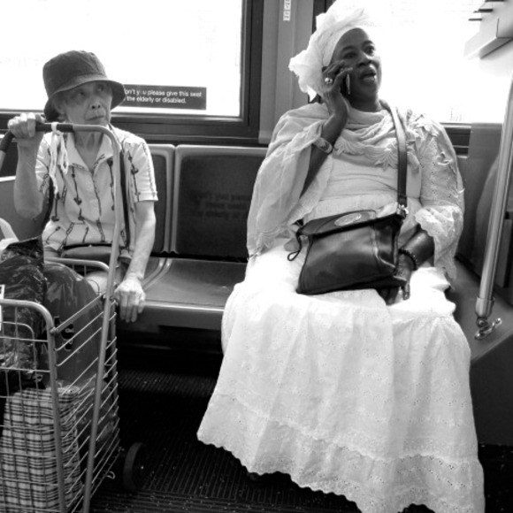 Two Ladies on the Bus