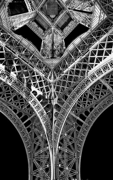 Solarized View Eiffel Tower 
