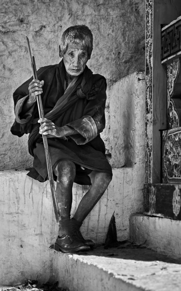 Blind monk of Bhutan
