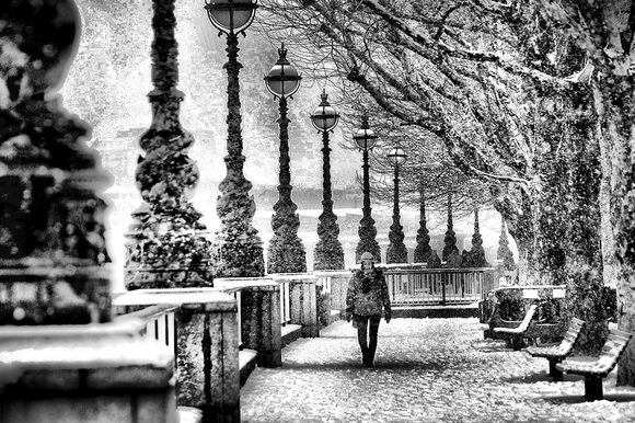 London Snowy Day