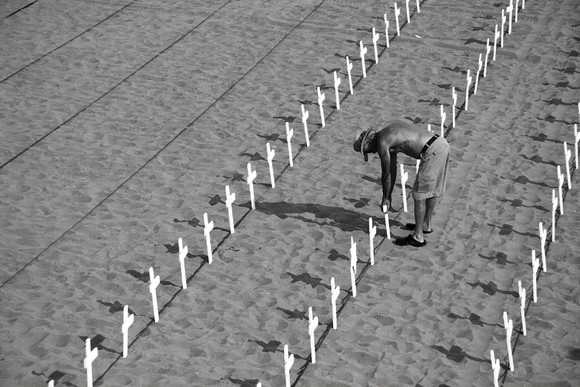 Beach Cemetary - Iraq War Protest - Santa Monica Beach