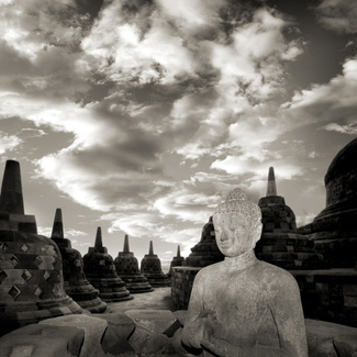 Staue of Buddha at Borbudur temple II