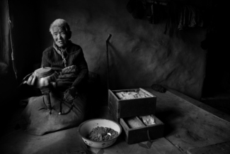 Blind Tibetan Woman