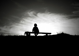 Boy alone