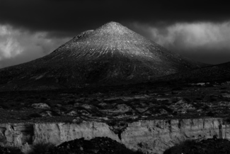 Last Light on an Ancient Volcano