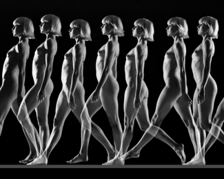 Run in Line B&W