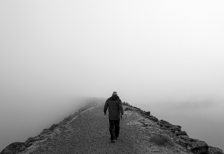 Fog on the dam