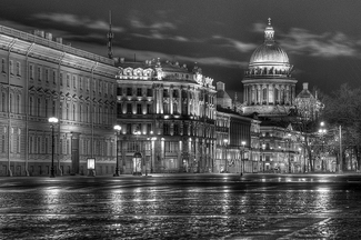 Early Morning Street scape St Petersburg