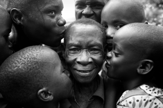 Kissing Grandmother