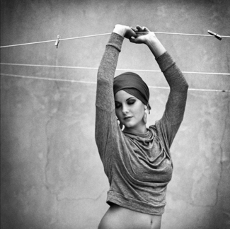grace at the clothesline