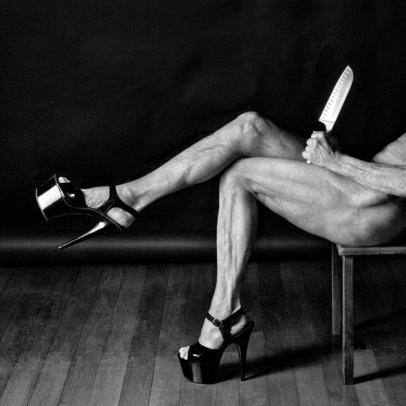 Glynn with Knife
