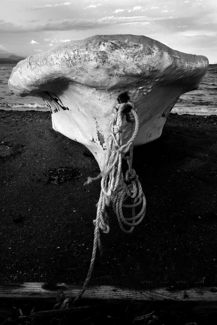 Fishing boat bow skin